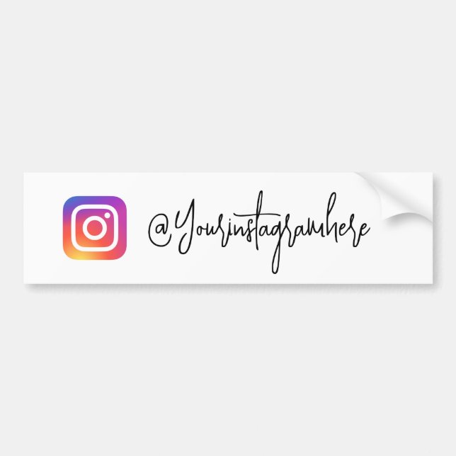 Instagram Handle Script sticker (Front)