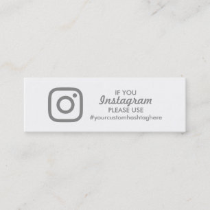 instagram hashtag calling card