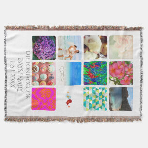 INSTAGRAM IT! 12 PHOTOS Throw Blankets