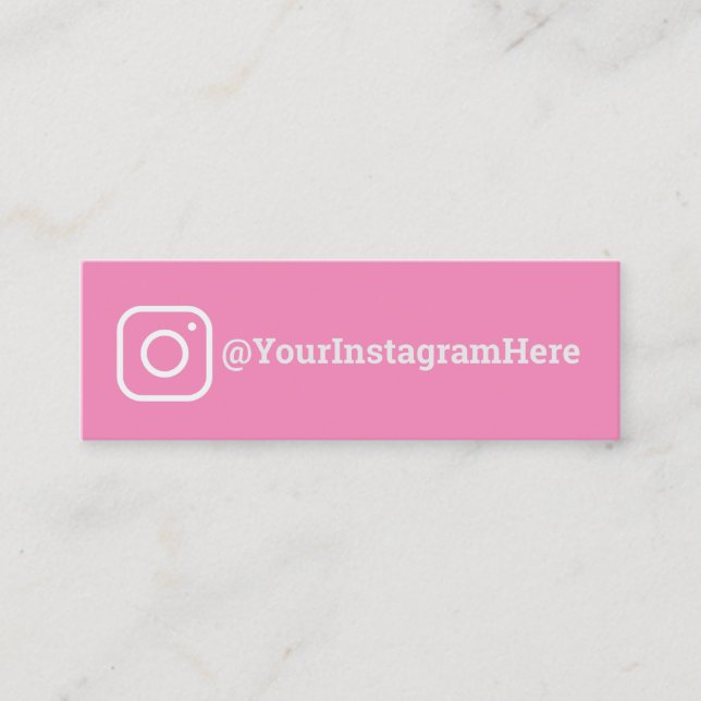Instagram Mini Business Card (Front)