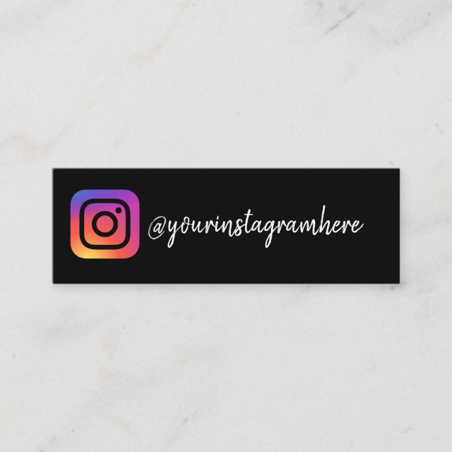 instagram mini business card (Front)