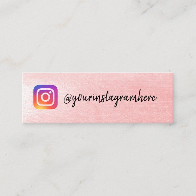 instagram mini business card (Front)