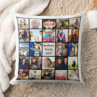 Instagram Modern Stylised Your Photos Cushion