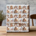 Instagram Photo Collage 4 of your favourite photos Wrapping Paper<br><div class="desc">A simple grid with 4 photos -- You can log into your account,  upload your photos - and completely cover this design with your pictures. Change our hipster puppy to personal pics.</div>