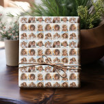 Instagram Photo Collage - 9 of your favourite pics Wrapping Paper<br><div class="desc">Upload your photos - and completely cover this design with your pictures. Change our hipster puppy to personal pics.</div>