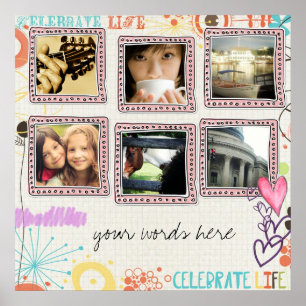 instagram photo collage poster