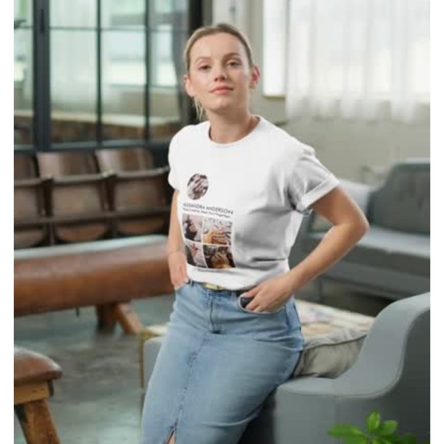 Instagram Photo Collage Social Media Profile  T-Shirt (Instagram Photo Collage Social Media Profile T-Shirt)