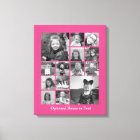 Instagram Photo Collage - Up to 14 photos Pink