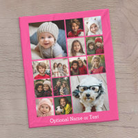 Instagram Photo Collage - Up to 14 photos Pink