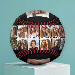 Instagram Photo Collage - Up to 28 photos Black Baseball