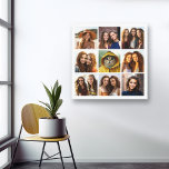 Instagram Photo Collage with 9 photos Canvas Print<br><div class="desc">Use your photos without frames on this one! Add your favourite pictures and snapshots to this strip for a fun memory keeper. An artistic way to display your best photo sharing pics.</div>