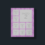 Instagram Photo Collage with 9 photos Canvas Print<br><div class="desc">Use your photos without frames on this one! Add your favourite pictures and snapshots to this strip for a fun memory keeper. An artistic way to display your best photo sharing pics.</div>