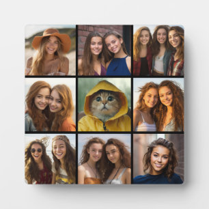 Instagram Photo Collage with 9 photos Plaque