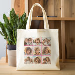 Instagram Photo Collage with 9 square photos Tote Bag<br><div class="desc">Use your photos without frames on this one! Add your favourite pictures and snapshots to this strip for a fun memory keeper. An artistic way to display your best photo sharing pics.</div>