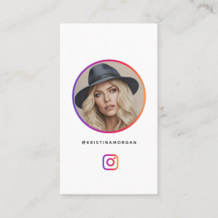Instagram Photo Grid Follow Profile Social Media   Business Card