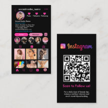 Instagram Profile Photo Grid Follow Me QR code