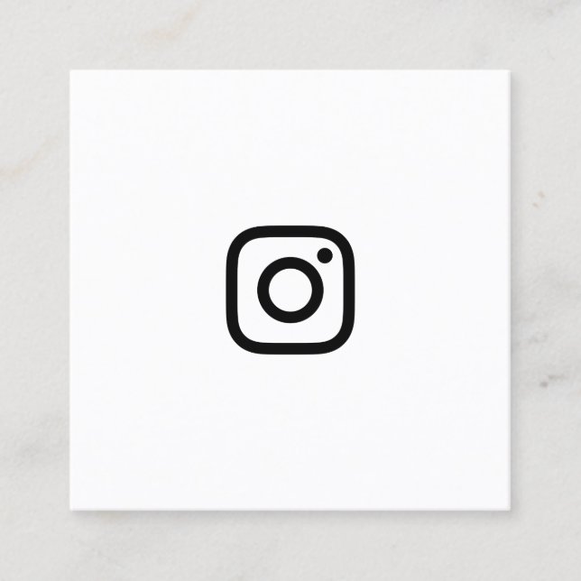 instagram promo square business card (Front)
