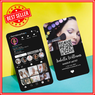 Instagram QR Code Business Card