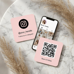 Instagram QR Code Business Card   Personalised