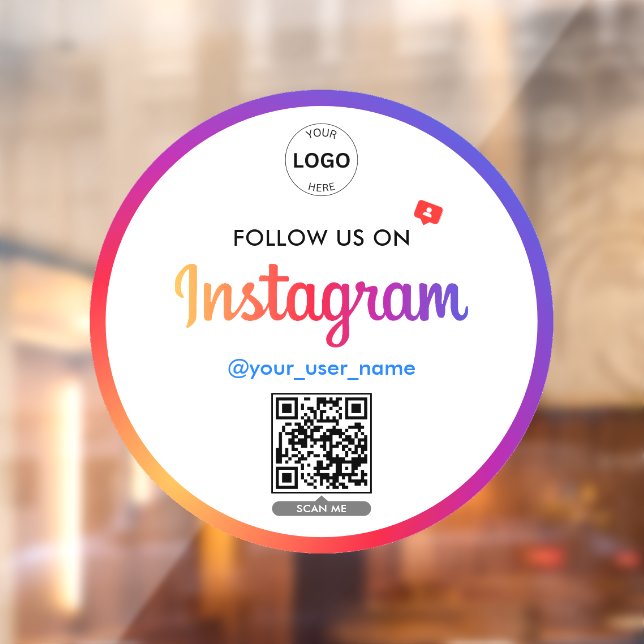 Instagram QR code Follow us Business Logo Simple (Sheet 2)