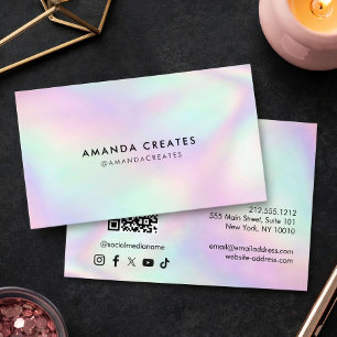 Instagram QR Code Minimalist Business Card