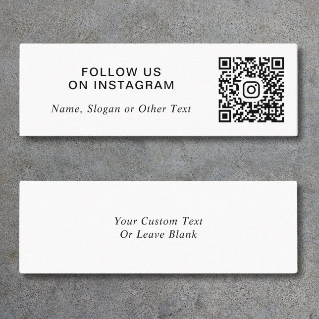 Instagram QR Code Promotional Mini Business Card (Capture attention, make connections, and leave a lasting impression with our modern QR business card)
