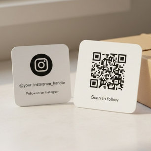 Instagram QR Code   Social Media Follow Card