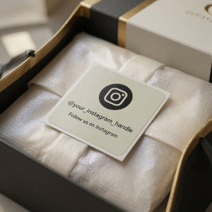 Instagram QR Code Sticker Personalised Follow Us