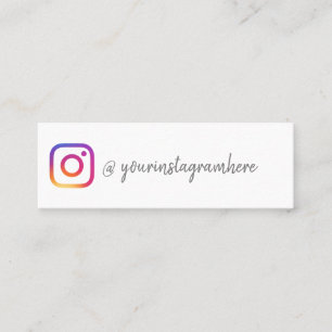 Instagram social media influencer add your photo mini business card