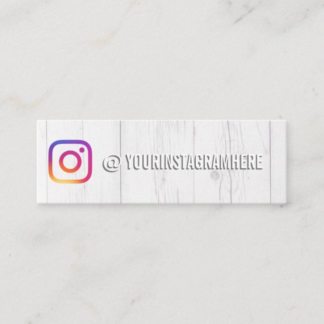 Instagram Social Media Influencer Mini Business Card (Front)