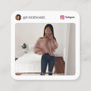 Instagram Social Media Photo Calling Card