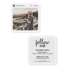 Instagram social media photo modern white minimal