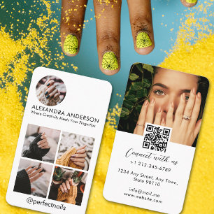 Instagram Social Media Profile Photo Collage Business Card