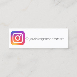 instagram social media space trendy business card