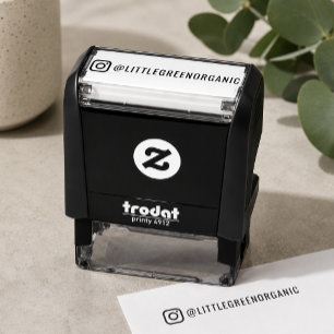 Instagram Stamp Your Instagram Name Rubber Stamp
