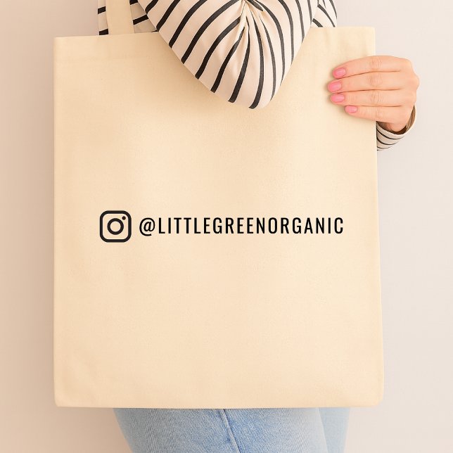 Instagram Tote Bag | Your Instagram Name Bag (Creator Uploaded)