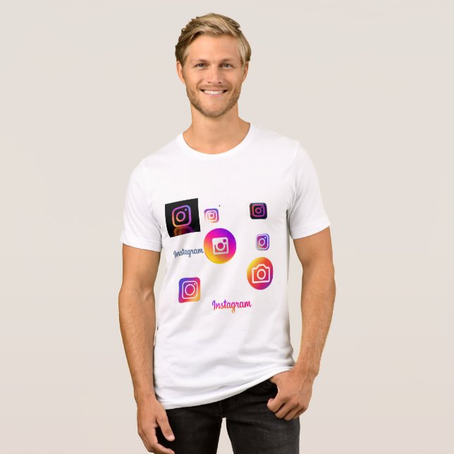 Instagram Tri-Blend Shirt (Front Full)