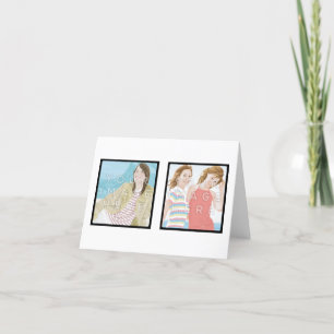Instagram Two Photo Custom Note Card Designs