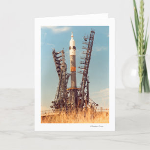 Installation of Soyuz Spacecraft at Baikonur Card