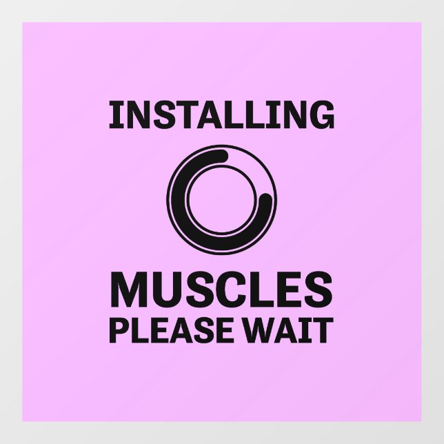 Installing Muscles Please Wait Funny Workout (Sheet)