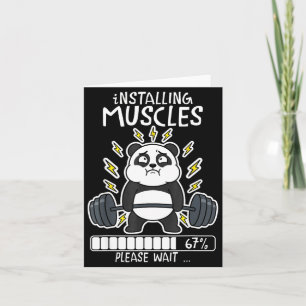 Installing muscles wait panda loading 67 gym card