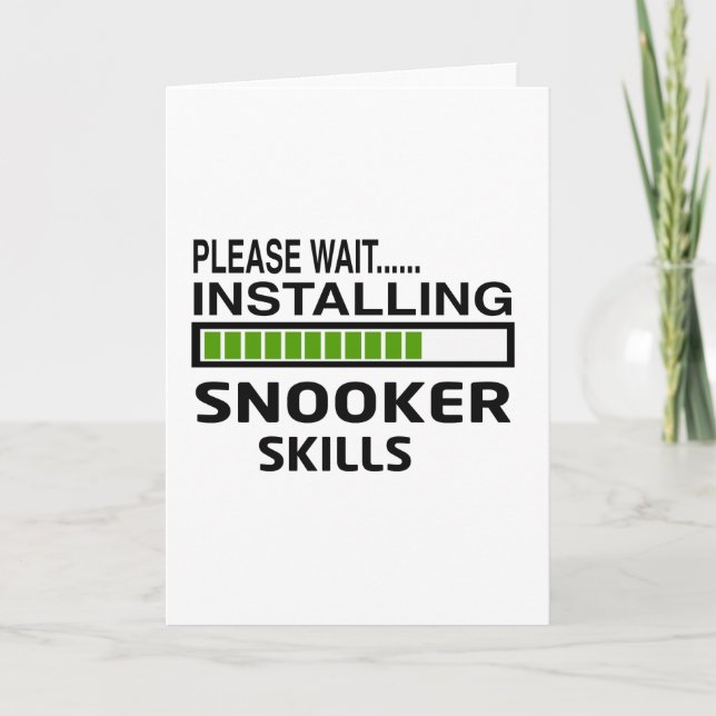 Installing Snooker Skills Card (Front)