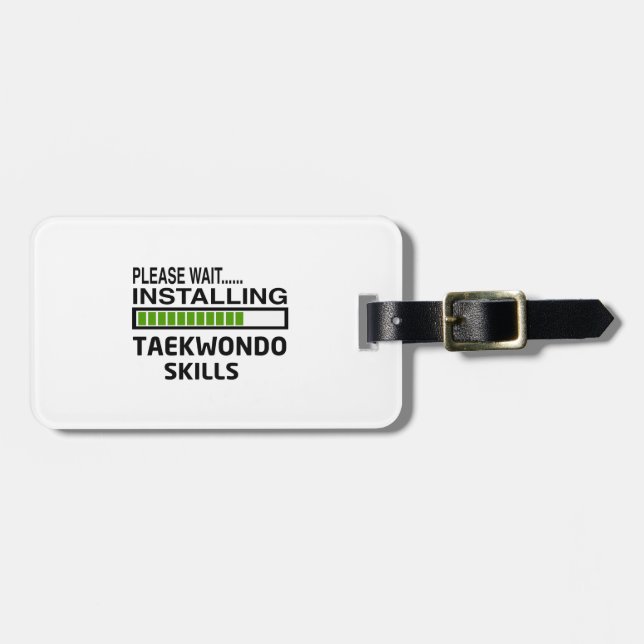 Installing Taekwondo Skills Luggage Tag (Front Horizontal)