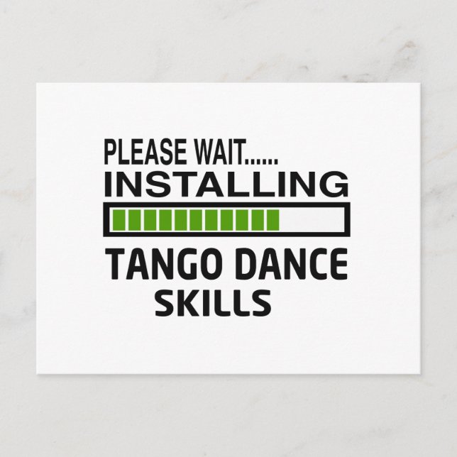 Installing Tango Dance Skills Postcard (Front)