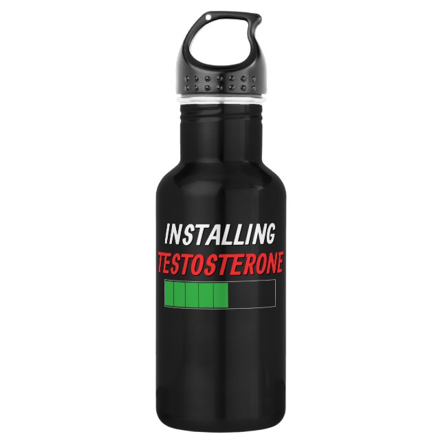 Installing Testosterone Water Bottle (Front)
