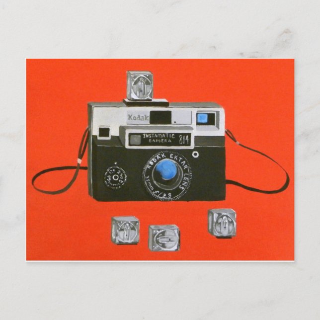 Instamatic Camera with Flashcubes Postcard (Front)