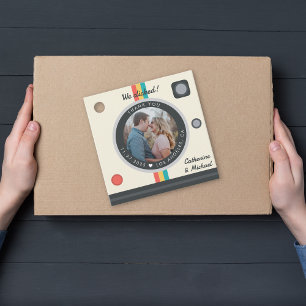 Instant Camera Couple Photo Unique Wedding Favour Tags