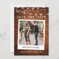 Instant Camera Style Photo Wood Lights