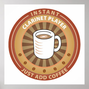 Instant Clarinet Player Poster