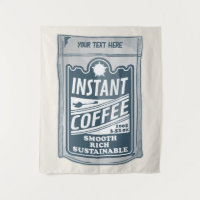 Instant coffee pop art illustration